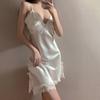 Women's Lace Suspender Pajamas - Sexy Summer Ice Silk Nightdress