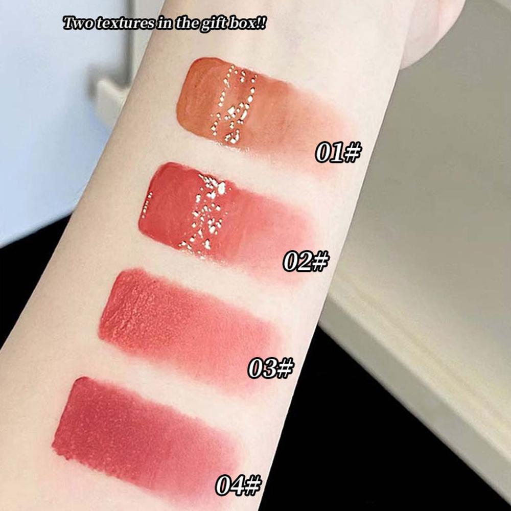 CAPPUVINI Butterfly Lip Glaze Set Watery Matte Lip Gloss Lipstick