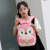 Kids Cartoon Animal Print School Bag With Comfortable Air Cushion Backing For Education