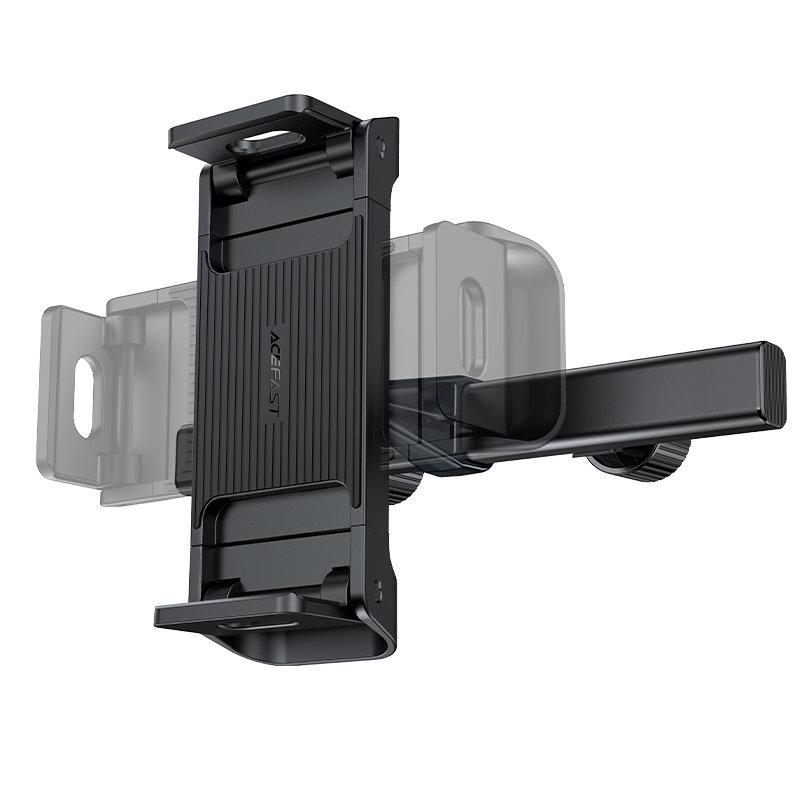 Car headrest holder for phone and tablet 135-230mm wide, black