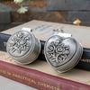 Пылезащитная металлическая шкатулка для украшений в форме сердца для хранения колец, безделушек, подвесок, бусин
