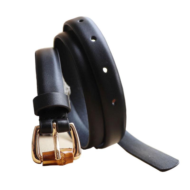 Женский винтажный ремень из натуральной кожи - Универсальная поясная цепочка для джинсов и повседневной одежды