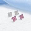 Four-leaf Clover Earrings Niche Exquisite Earrings for Women Fashion High-end Style Simple Earrings