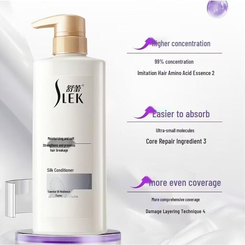 SLEK Silk Moisturizing Shampoo & Conditioner Gift Set