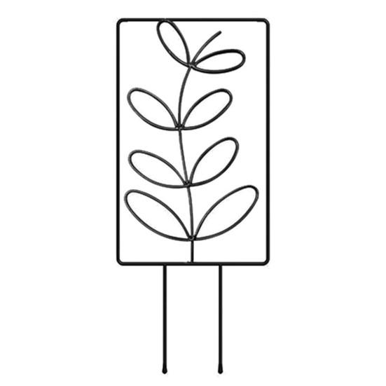Metal Plants Trellis Hollow Leaf Indoor Outdoor Potted Flowers Plants Climbing Small Houseplant Vine Ivy Support Stake Gardening Supplies