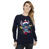Disney Womens/Ladies Lilo And Stitch Christmas Lights Sweatshirt
