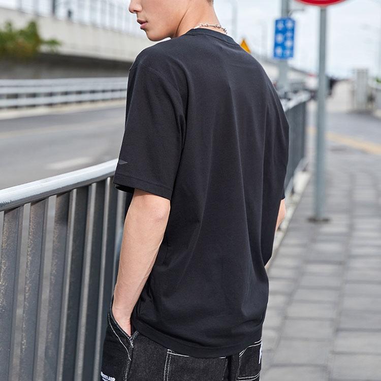 Li-Ning Hoops Graphic Loose Fit T-shirt 'Black' Men's AHSR403-2
