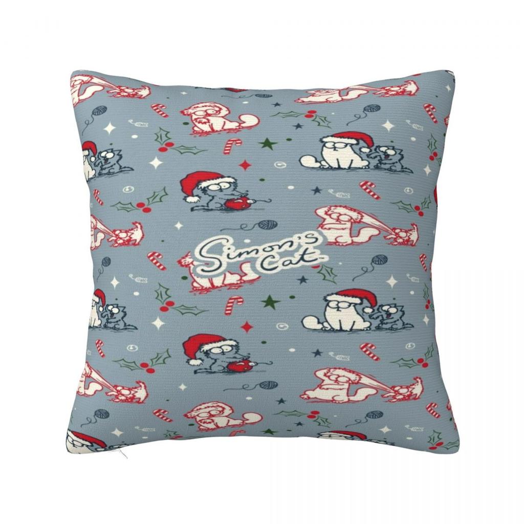 Trendy Living Room Simons Cartoon Cat Catsdecorations Pillowcase Merch Pillow Covers Square Multiple Sizes