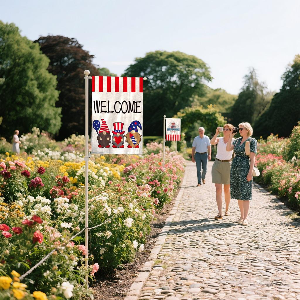 День независимости Садовый флаг Флаг Американский праздник Вечеринка Украшение Реквизит Садовый флаг.