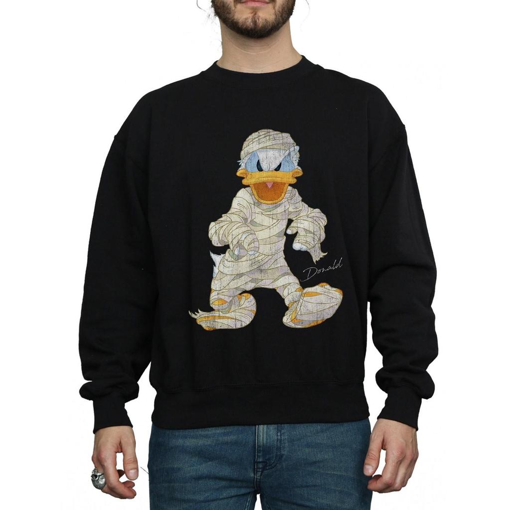 Disney Mens Mummy Donald Duck Sweatshirt