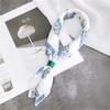 Decorative Simple Texture Silk Scarf Women'S New Style Spring And Autumn Summer Fashion Versatile Headscarf Work Scarf