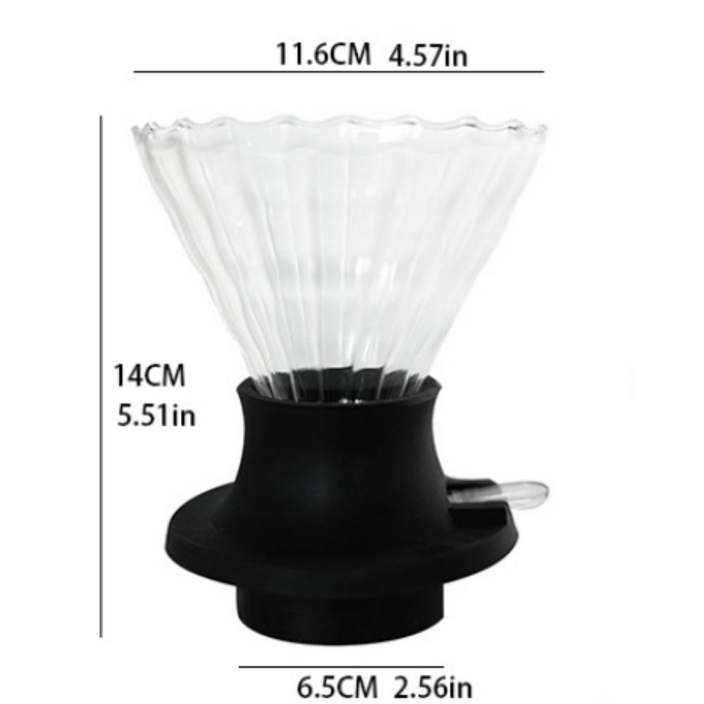 Reusable Immersion Coffee Dripper Hand-brewed Coffee V02 Filter Cup Drip Coffee Extraction Home Brewing Integrated Filter Set