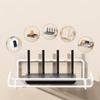1PC Router Projector Multi-function Plastic Organizer Surveillance Bracket Hole-Free Wifi Rack Wall Mounted Storage Holder