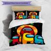 3pcs Duvet Cover Set (1*Duvet Cover + 2*Pillowcase, Without Core), Among Us Print Bedding Set, Bedroom Decor, All‑Season, Birthday Gift