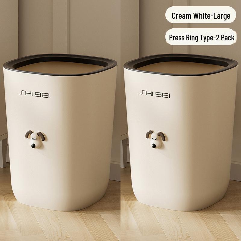 Мусорная корзина для дома 2023: Мусорное ведро с большой емкостью и крышкой для гостиной, ванной комнаты, туалета или кухни