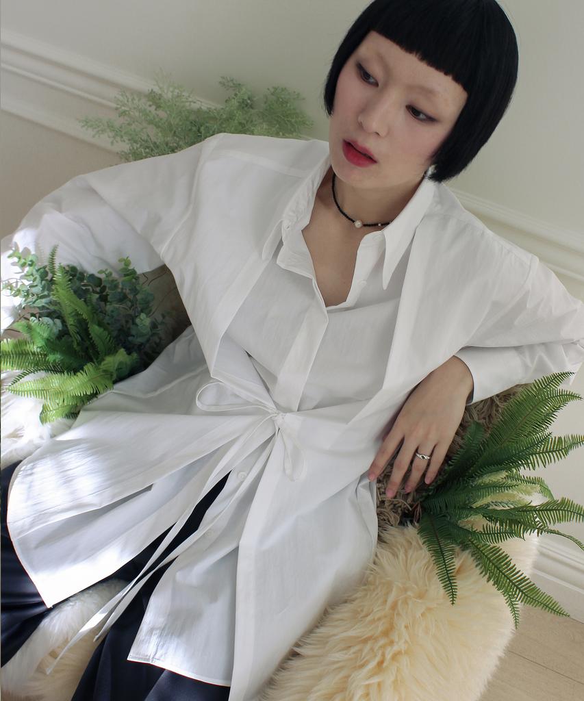 RUBATI Double Layered Shirt (White)