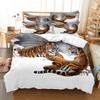 Tiger Duvet Cover Set King Size 230x260 Double Bed Single Queen Full Animal Quilt Case Linen 3D Pillowcase Twin Bedding Sets