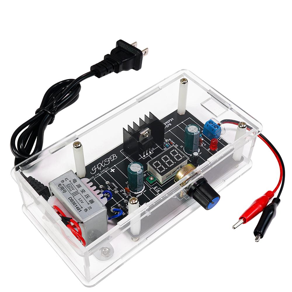 DIY LM317 Adjustable Regulated Voltage 220V to 1.25V-12.5V Step-down Module Learning ElectronicComponent Kit