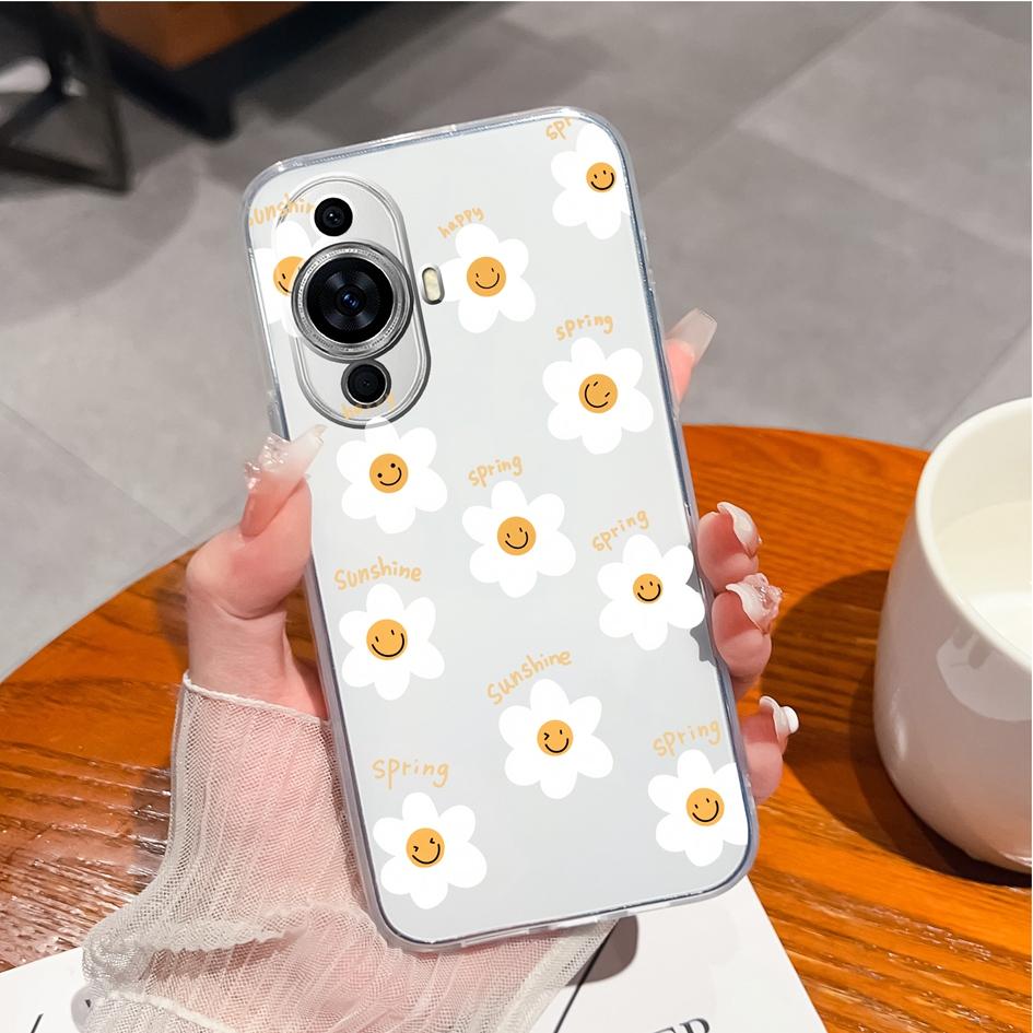 Чехол для Huawei Y9s P10 P20 P30 P40 Lite P50 Pro P Smart 2019, чехол для телефона Daisy Tulip, противоударный прозрачный мягкий матовый силиконовый чехол для Huawei, бампер