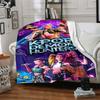 Kpop Demon Hunters Neon Fantasy Blanket Soft Throw Blanket For Home Bedroom Bed Sofa Travel Office Solid Christmas Blanket