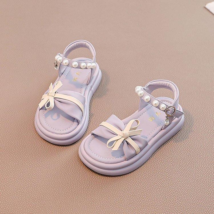 Girls Shoes, Children's Baby Princess Sandals 2025 New Summer Sports Explosion, Big Children's Foreign Style Soft Bottom Beach