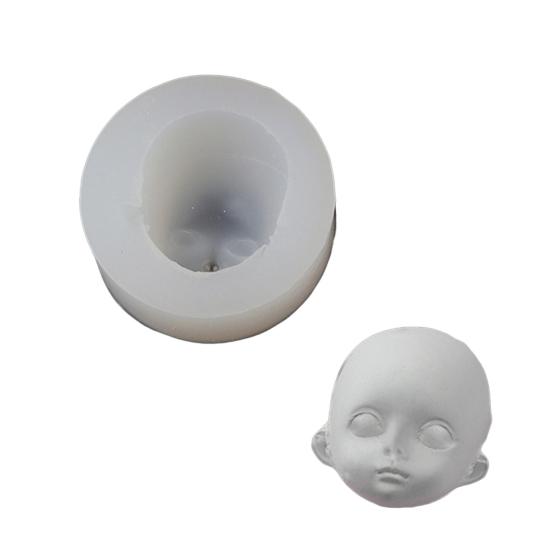 Yousheng силиконовая форма для лица куклы для изготовления шоколадных конфет 3D форма для головы ребенка легко снимаемая чистая форма для сиропа помадка шоколадная моделирующая паста