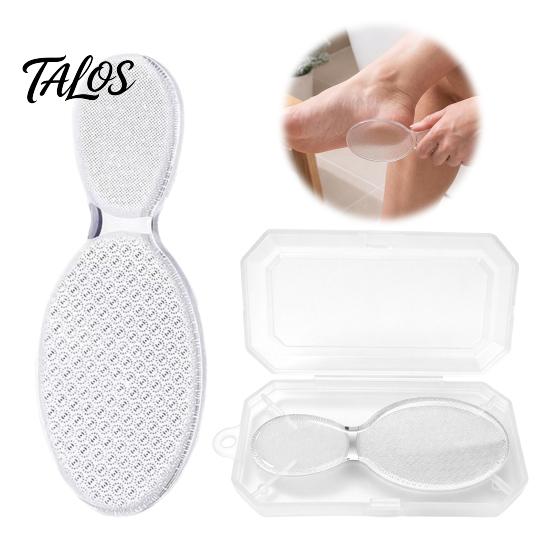 Heel Grinder for Cracked Skin Nano Glass Foot File, Scrubber Callus Remover, Professional Care Pedicure Tool, Gentle Exfoliating File Double