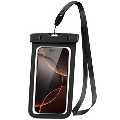 Водонепроницаемый чехол для iPhone Samsung Galaxy Xiaomi Redmi Google Huawei Смартфона, IPX8 Чувствительный к касанию с Черной Рамкой