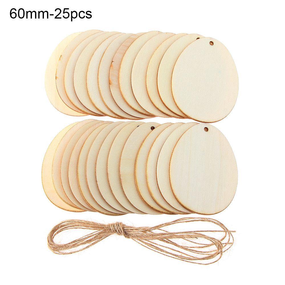 Household Hanging Ornaments Wooden Graffiti Wood Slice Wood Chips Easter Decorations Easter Eggs