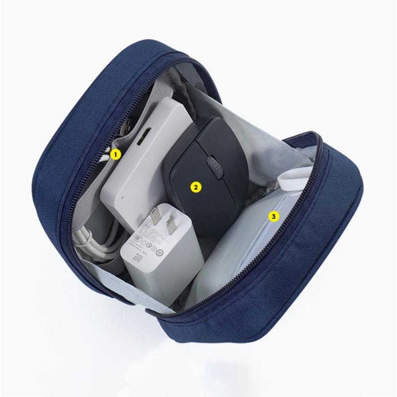 Сумка для хранения кабеля Водонепроницаемый электронный органайзер Дорожный футляр USB-кабель для зарядки Сумка для хранения