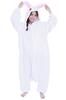 SAZAC Флис Кигуруми Животное Взрослый Унисекс Белый Кролик