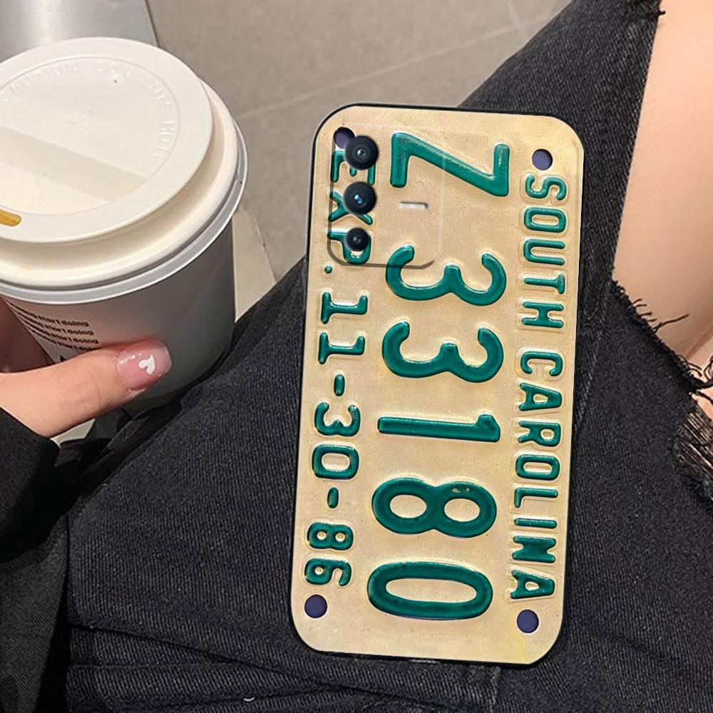 Nostalgic Vintage Classic License Plate Phone Case For VIVO S1 V17 V20 V21 V23 V23E V25 V25E V27 V27E V29 V29E V30 V30E V40 Case