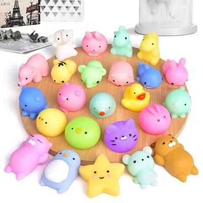 50 шт. мягкие игрушки Kawaii Animal Pattern антистрессовый мяч светящиеся мини мягкие игрушки сжимаемая игрушка для детей подарки на день рождения