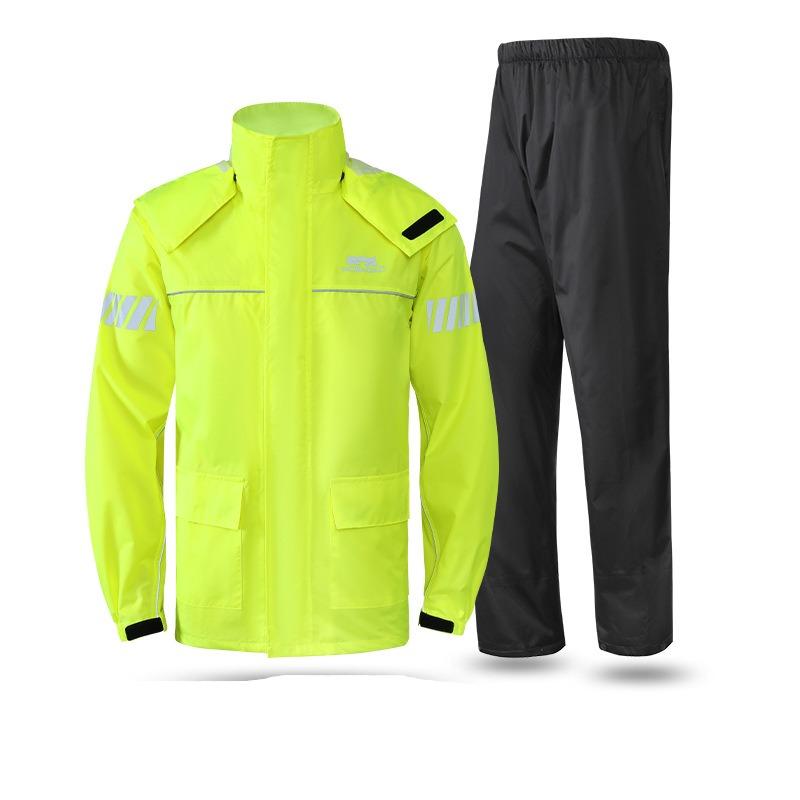 Mobaidao Мотоциклетный дождевик Защитный от шторма костюм Раздельный Водонепроницаемый дождевик Экипировка для езды Для взрослых Мужчин и Женщин