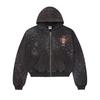 2026 Trendy Unisex Oversized Hoodie With Retro Letter Print Loose Fit Cotton Blend Sweatshirt