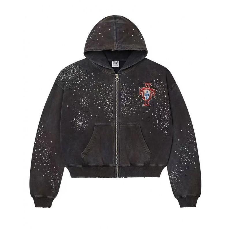 2026 Trendy Unisex Oversized Hoodie With Retro Letter Print Loose Fit Cotton Blend Sweatshirt