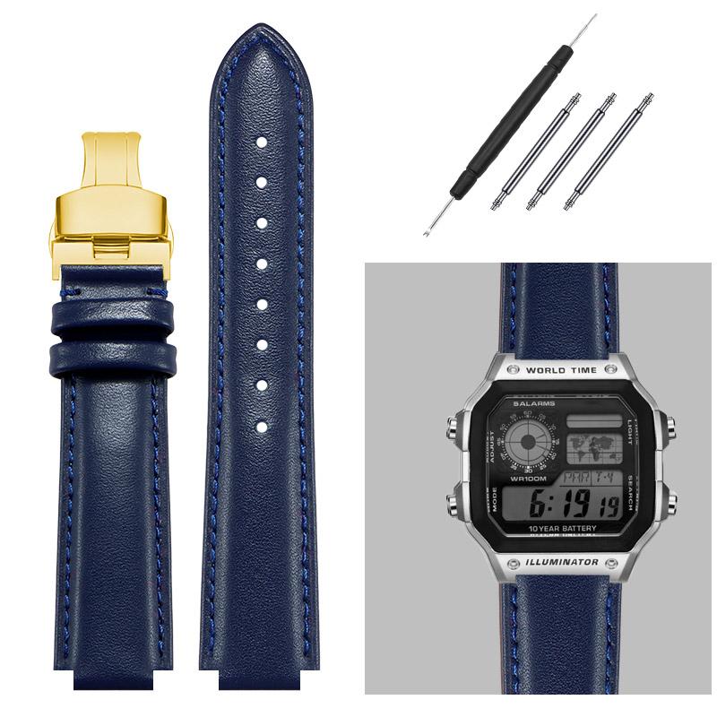 16-мм ремешок для часов из натуральной кожи для G-Shock Casio DW5600/GW-B5600/G-5600/GW-M5610 Замена ремешков Выпуклый ремешок для часов