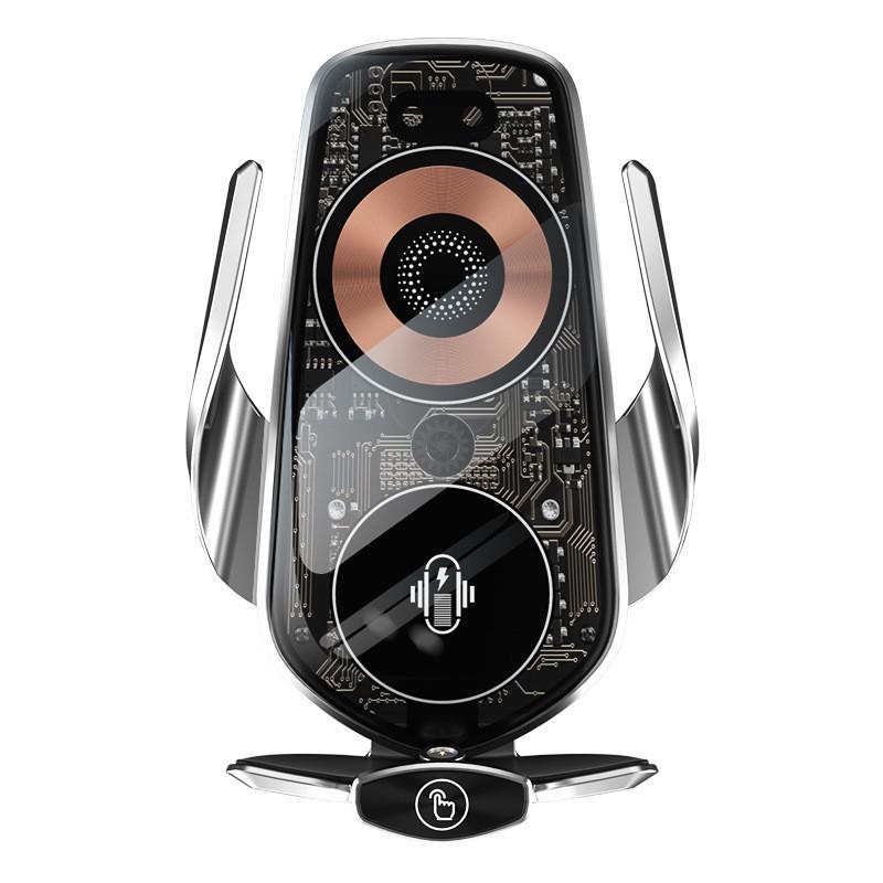 Cyberpunk Style Car Phone Holder With Auto-Sensing Wireless Charging Air Vent Mount