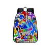 Rainbow Friends Color Anime Cartoon Print School Backpack For Boys Girls And
