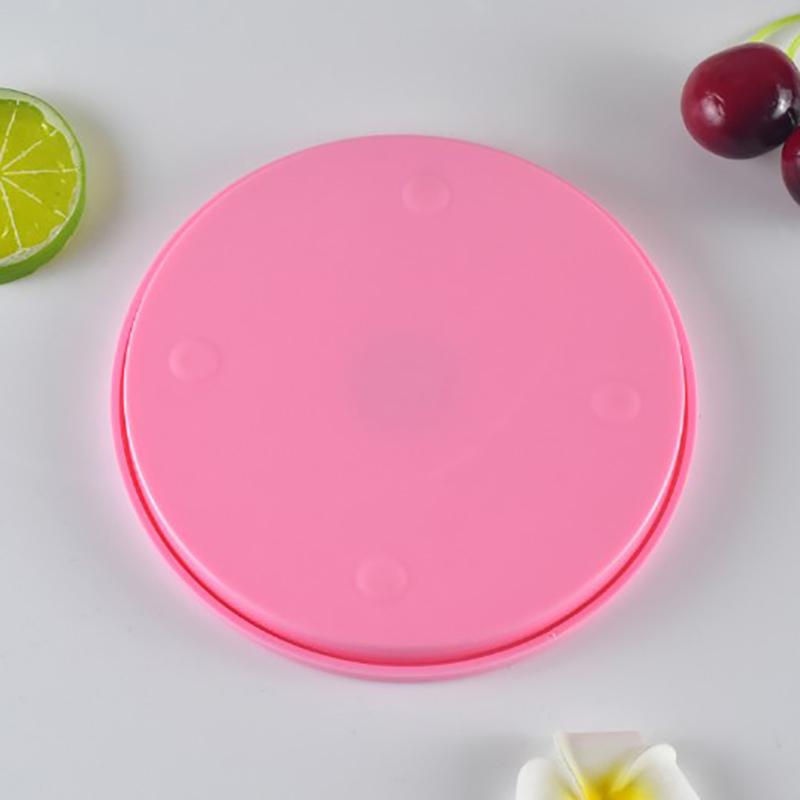 14 см DIY Поворотный столик для торта Мини-пластиковый поворотный столик для мастики Круглая подставка для печенья Вращающиеся кухонные принадлежности