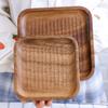 Domestic Wooden Tray Coffee Plate Japanese Adult Square Tortoiseshelle Solid Color Non-slip