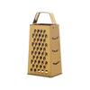 Kitchen Chef Tool 4 Sides Stainless Steel Gold Color Food Grater With Vegetables