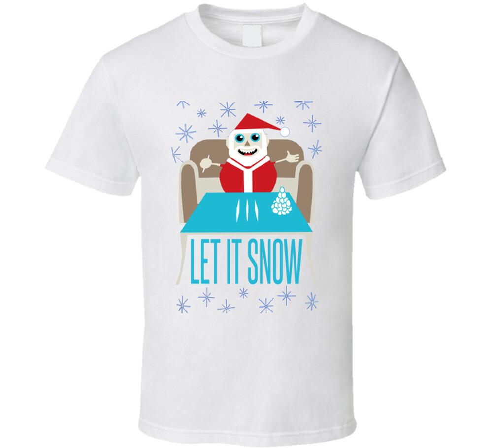Walmart Let It Snow Снеговик Уродливый Свитер Пародия Рождественская Вечеринка Футболка Мужская Женская Футболки Топ