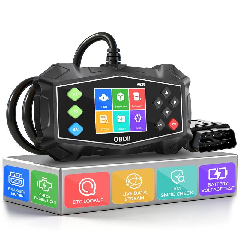 Car 2 Diagnostic Tools Fault Code Clear Auto Ii Battery Tester Code Reader Check Engine System Read Vehicle Information