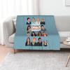 Modern Family Throw Blanket Soft Breathable Blanket for Night Sleeping