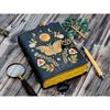 Vintage Butterfly Leather Journal Writing Notebook Sketchbook Blank Spell Book
