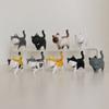 9/10PCS DIY Cat Figures Statue PVC Decoration Crafts Cute Cat Doll Ornaments  Home Decoration