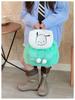 Children's Cute Cartoon Plush Drawstring Backpack - Casual Trendy Embroidered Design for Girls
