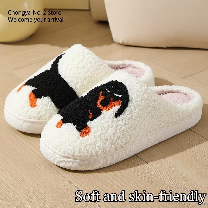 New Embroidered Ladybug Home Slippers Unisex Men Women Memory Foam Warm Slippers