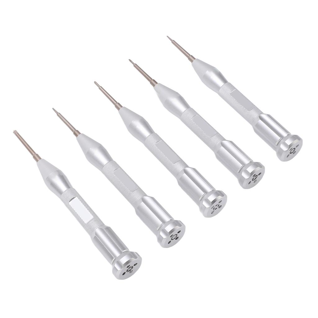 Набор из 5 маленьких отверток с острым наконечником и металлической рукояткой для ремонта электроники